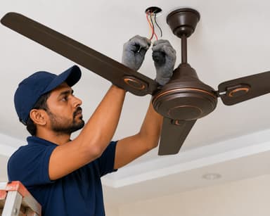 Regular Ceiling Fan Installation