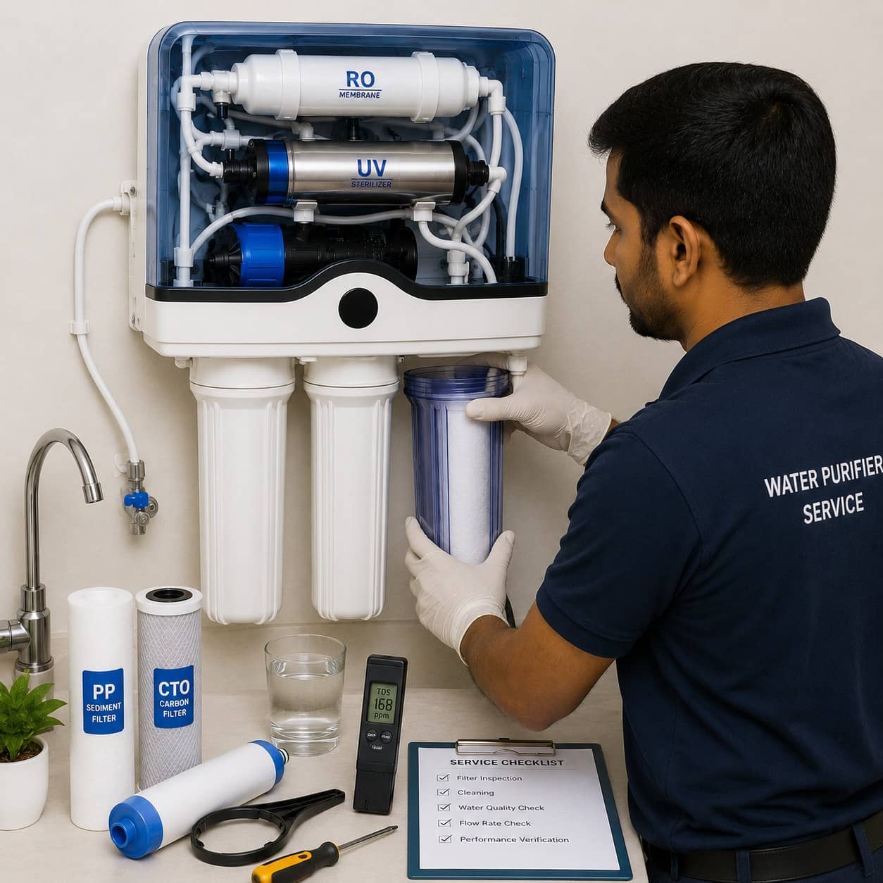 RO/UV Water Purifier General Service
